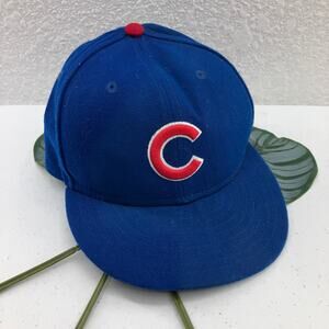 New Era 59fifty Blue Chicago Cubs Baseball MLB Embroidered On-Field Fitted Hat